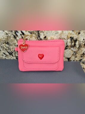 Juicy Couture Pink Coin Purse / Card Holder Wallet